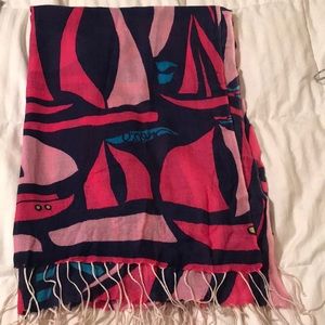 Huge! Lilly Pulitzer Sailboat Scarf/Wrap ⛵️